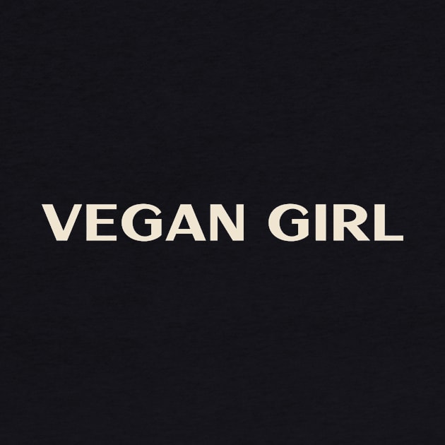 Vegan Girl Funny Girl Ironic Girl by TV Dinners